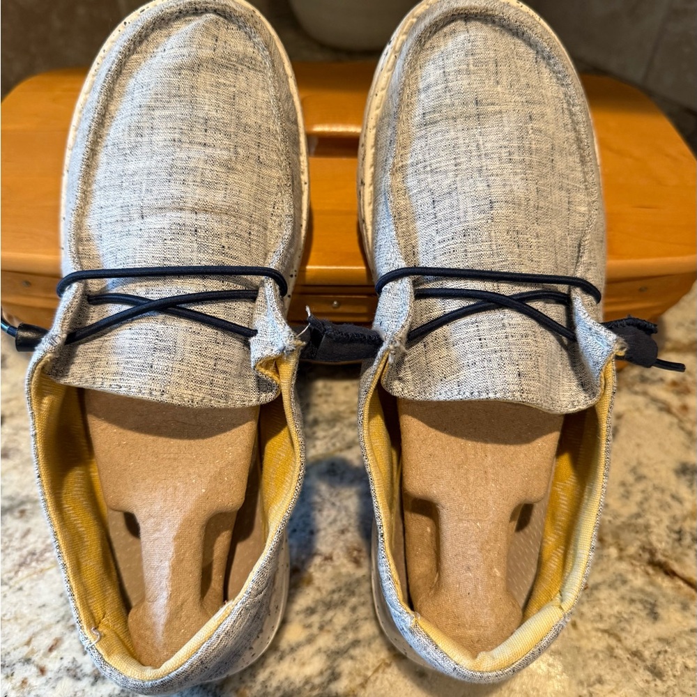 Hey Dude 7, Chambray Blue Supportive, Super Comfy Loafers